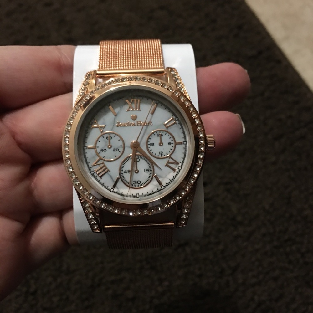 Rose gold watch
